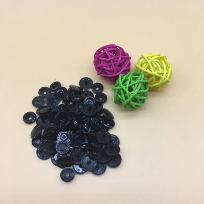 100/150/200 Sets T5 Plastic Snaps Snap Starter Buttons Poppers Fasteners Lot New Garment Accessories |