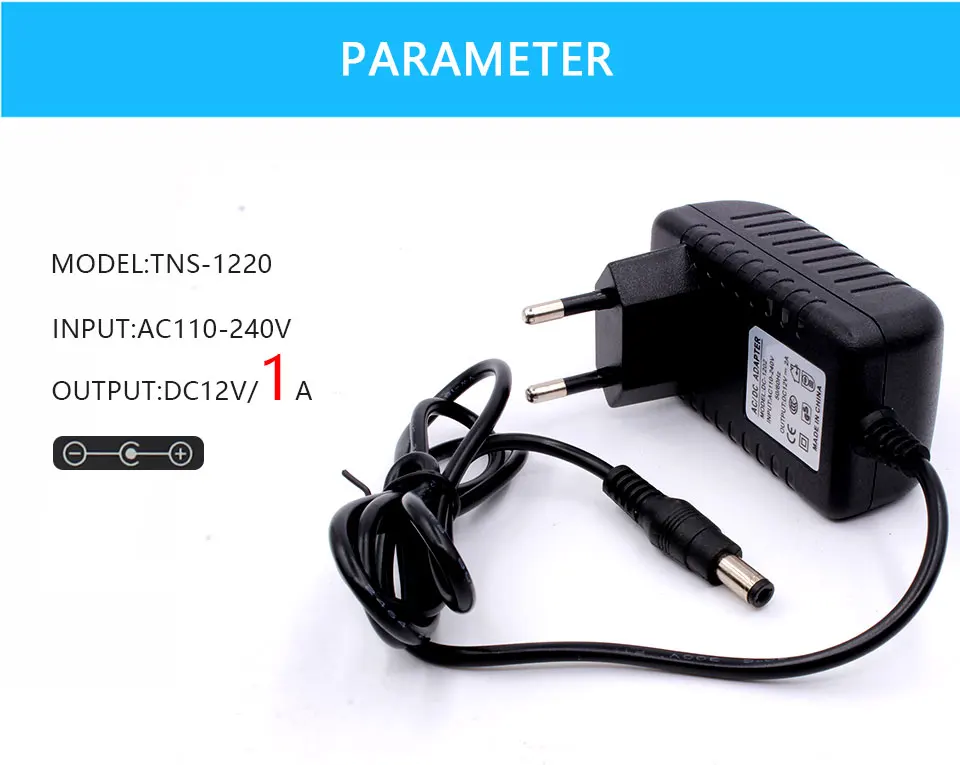 1 шт. 12V2A AC 100 V-240 адаптер конвертер DC 12V 2A 2000mA Питание ЕС Штекер 5,5 мм x 2,1-2,5 мм для Светодиодный CCTV
