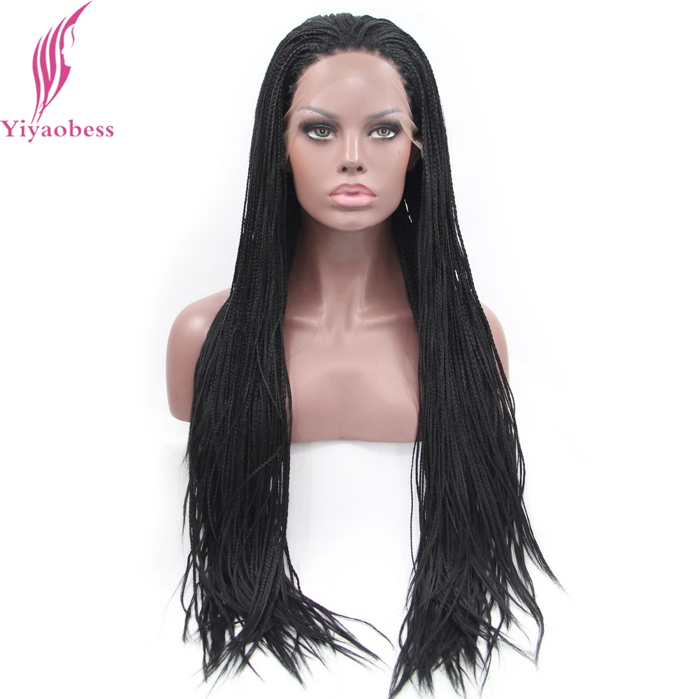 Yiyaobess 1 # афроамериканский Плетеный парик на сетке термостойкие синтетические
