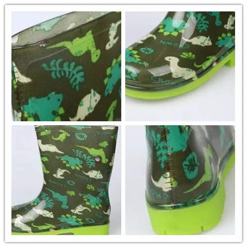 

dinosaur Children Rain Boots For Boys Rubber Shoes Portable Kids Waterproof Rainboots Cartoon Tank Engine Boys Boots