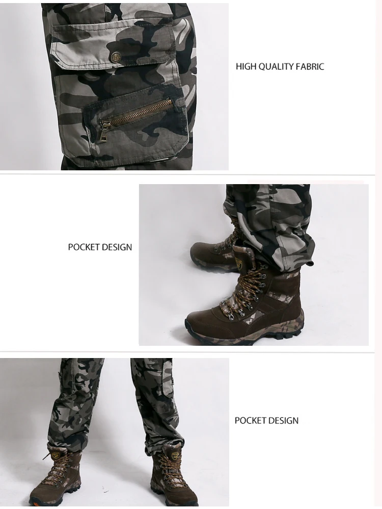 

LILL | Army Camouflage Cargo Pants Mens Breathable Spring Casual Trousers Men Joggers Pure Cotton Military Tactical Pants,UMA453