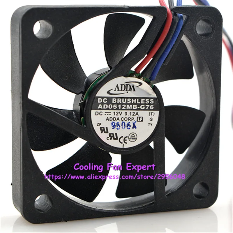 AD0512MB G76 Процессор вентилятор охлаждения dc 12 В 0.12A 5010 5 см 50*50*10 мм 3 провода|wire wire|wire