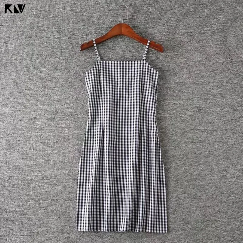 Платье Карандаш KLV на бретелях спагетти пикантное облегающее мини платье с