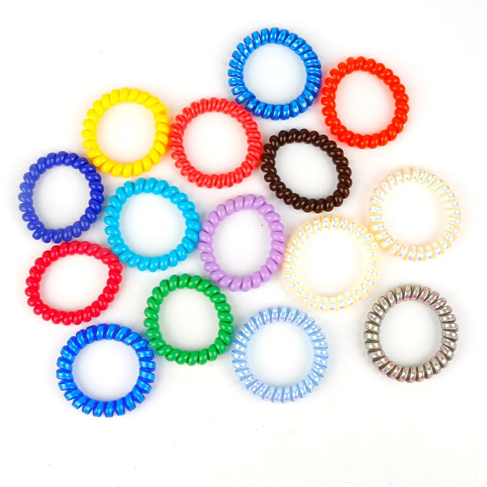 Резинки для волос женские 4-10 дюймов шт./упак. ярких цветов диаметр 5 см