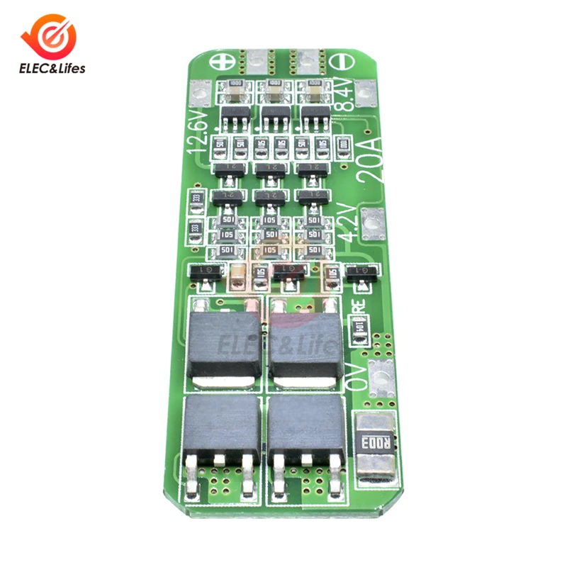 3S 20A литий ионная литиевая батарея 18650 зарядное устройство PCB плата защиты BMS 12 6 в