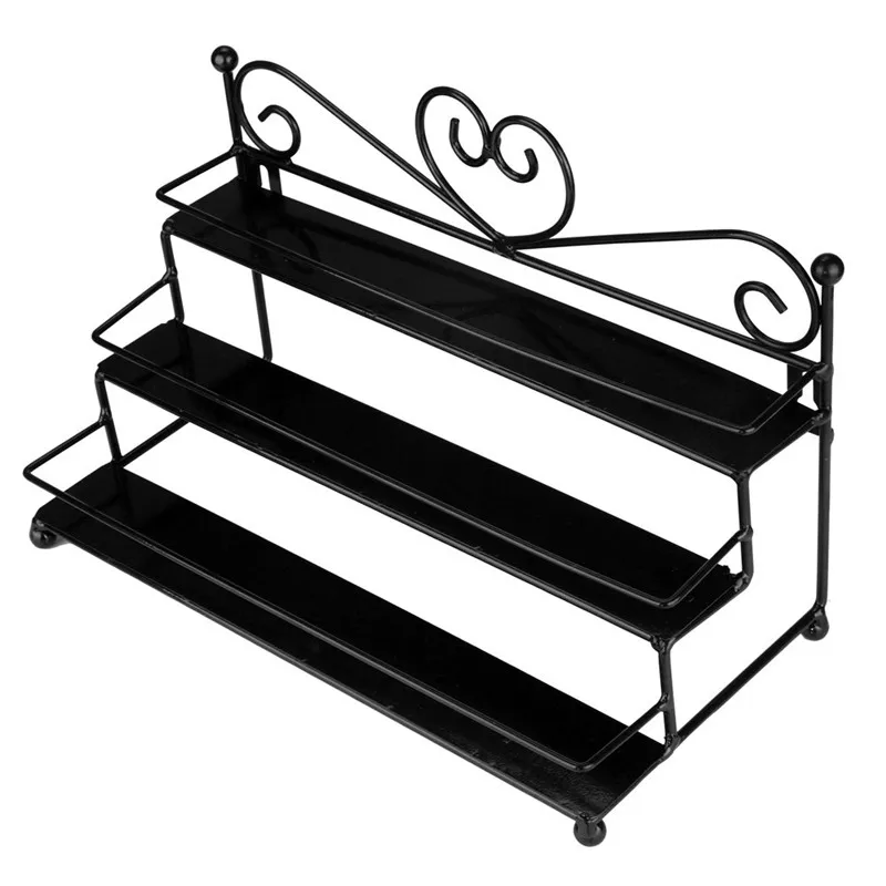 3-металлическая подставка Дизайн с сердечком лак для ногтей косметика