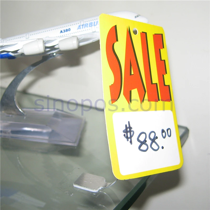 Клейкий алюминиевый воблер Гибкая металлическая полоса поп ценник тег держатель