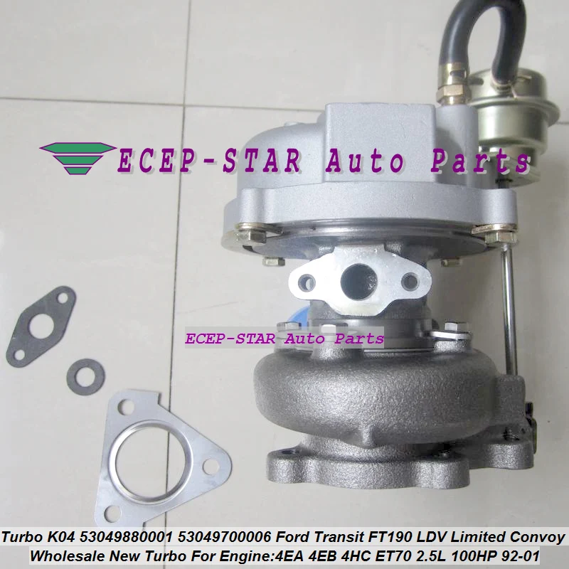 K04 53049880006 53049700001 53049700006 Turbo для Ford Transit FT190 1992 01 LDV Limited Convoy 4EA 4EB 4HC ET70 2.5L