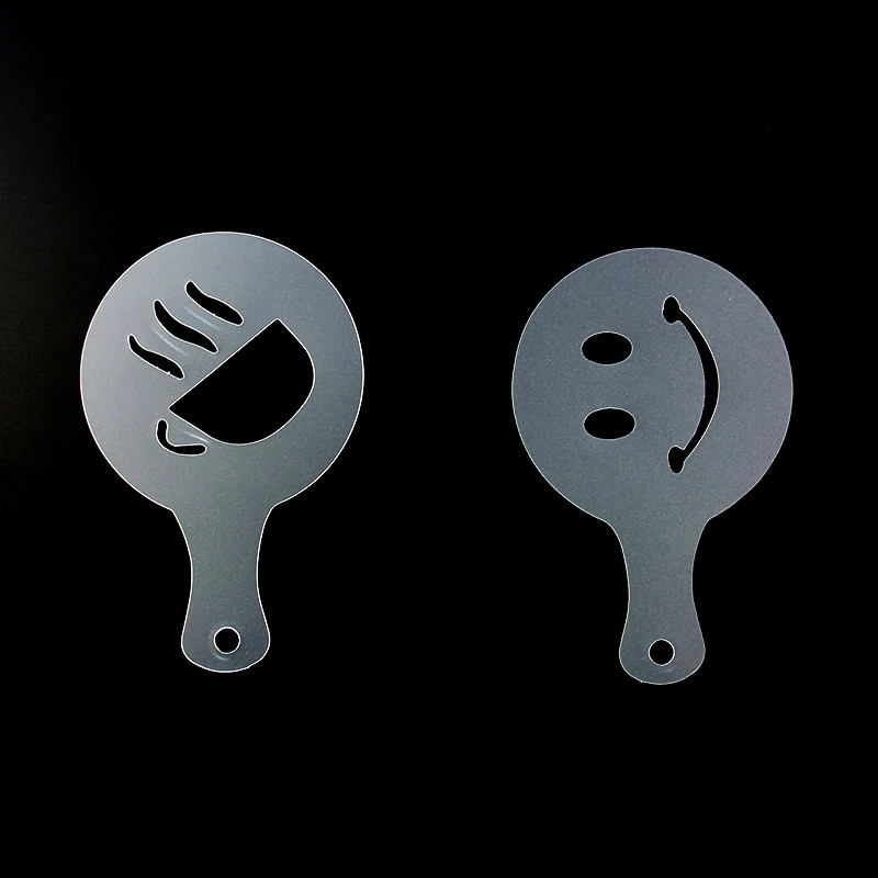 16 шт./компл. пластиковые трафареты для кофе латте капучино бариста