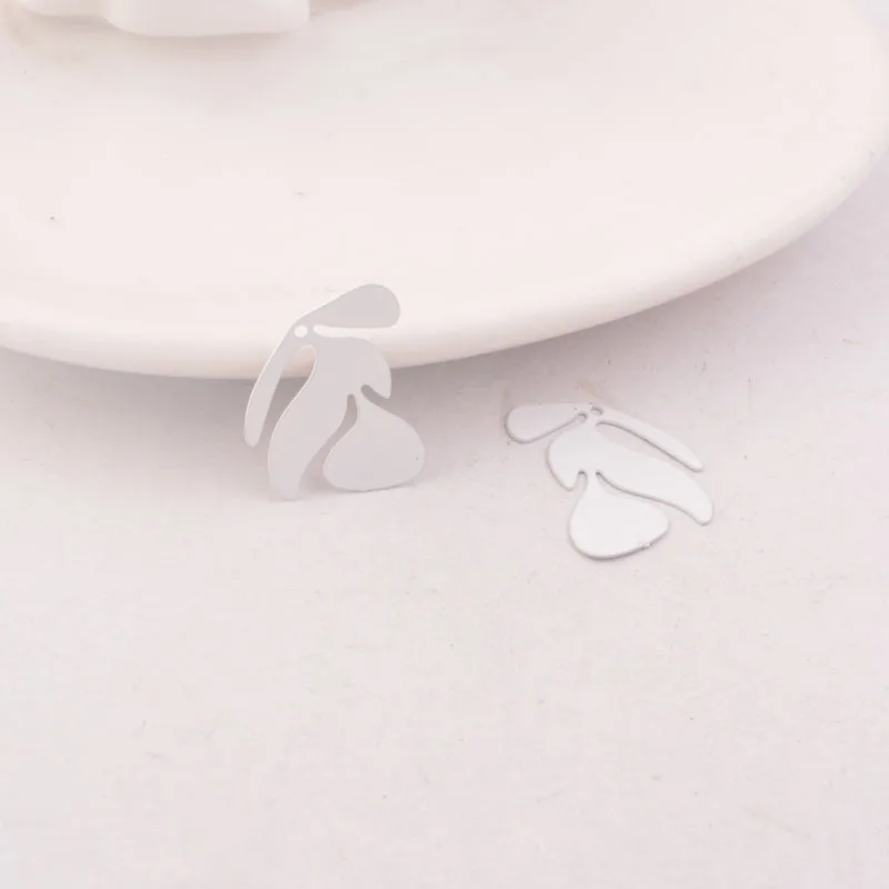 White 50 шт. AC9907 17*20 мм Дерево амулеты ветки принты подвески - Окраска металла: White