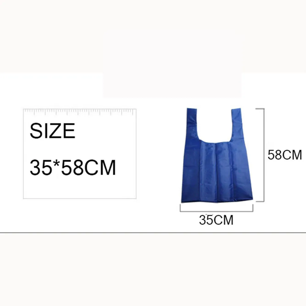 

1PCS Eco Shopping Storage Bag Foldable Reusable Vegetable Storage Bags For Supermarket Portable Pocket Shopping Storage Bag
