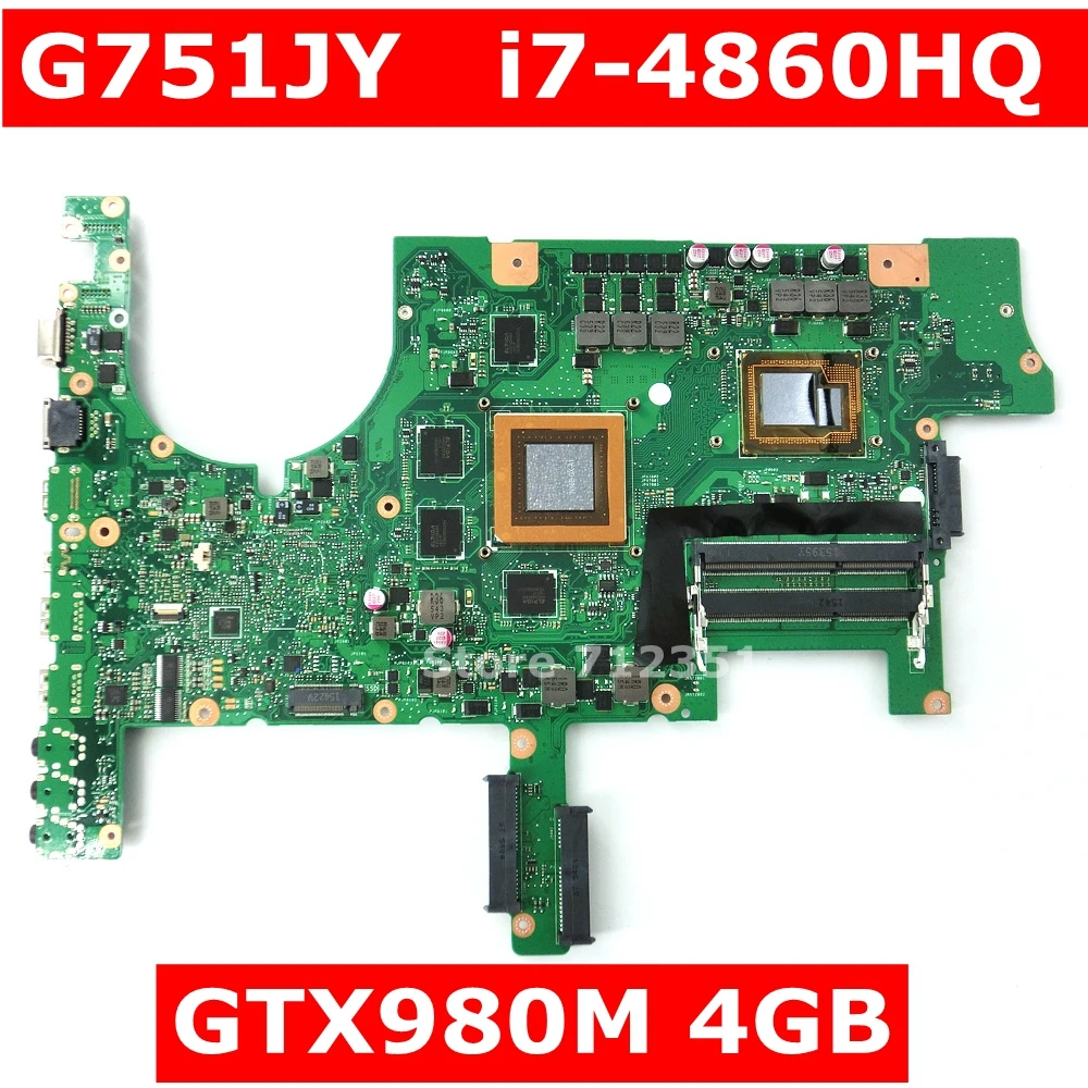 G751JY I7 4860HQ четырехъядерный процессор GTX980M 4 Гб материнская плата для ASUS ROG G751J G751JT