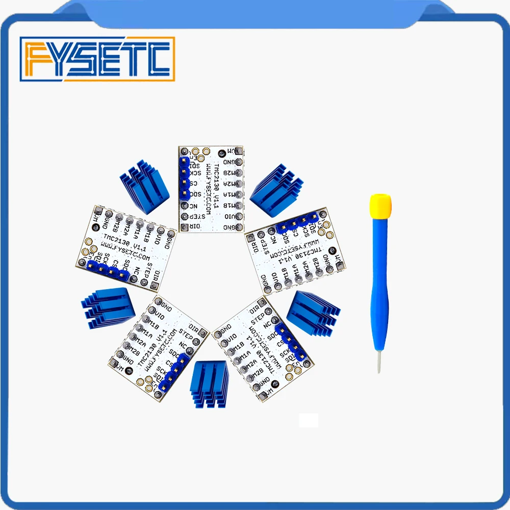 Шаговый двигатель 5X TMC2130 V1.1 с радиатором бесшумный драйвер для Stepstick VS TMC2100 TMC2208