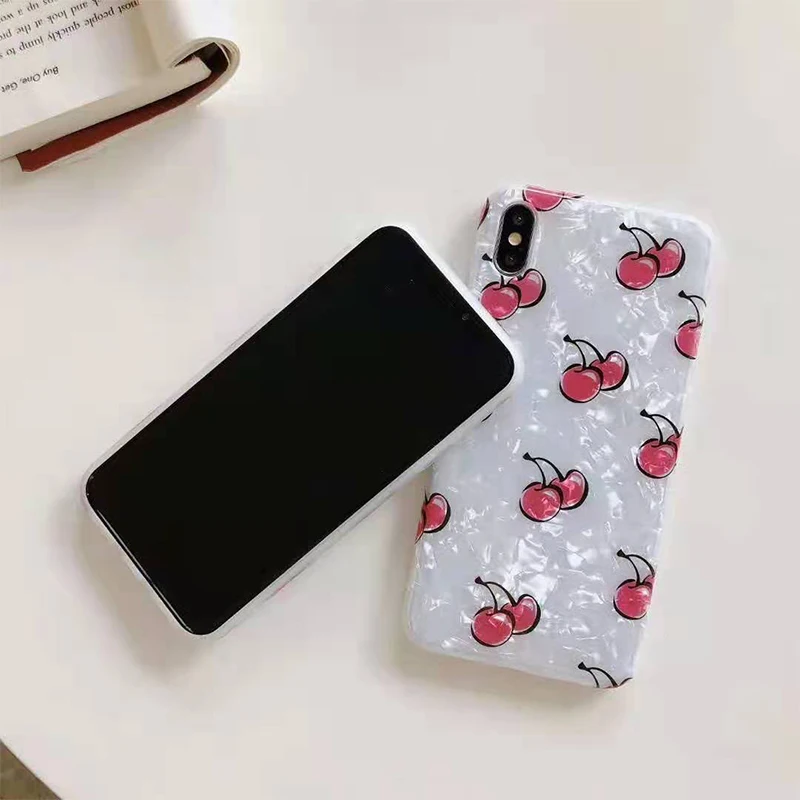 GlamPhone чехол Fritillary Cherry для телефона iPhone 7 8 Plus XS Чехлы MAX XR X 6 6S Мягкий |