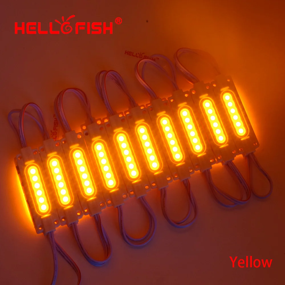 Светодиодные модули Hello Fish 20 шт. 12 В постоянного тока 7020 светодиодов рекламные