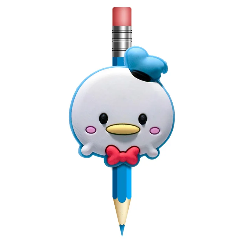 P8027-08 8 шт./партия Kawaii рисунки из мультфильма ПВХ наконечники на карандаш DIY ручка для эмбоссинга Аксессуары Шапки карандаш ручки школьные офисные Канцелярские Товары для детей Подарки - Цвет: P8027-08