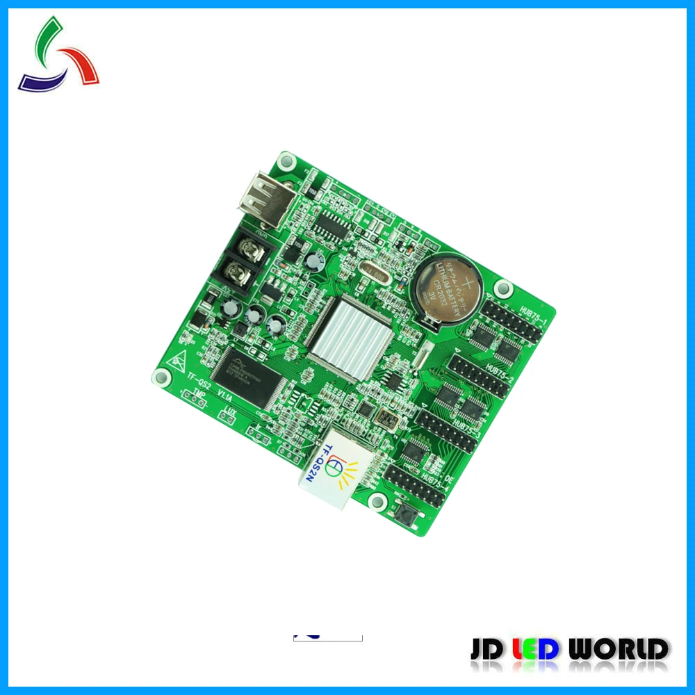 TF QS2N USB + сетевой полноцветный видеоконтроллер со светодиодным экраном 256x128512x64