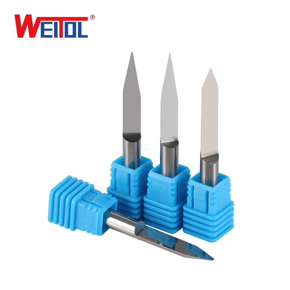 WeiTol 1 шт. 6 мм металлическая плоская Нижняя гравировка бит концевая фреза для