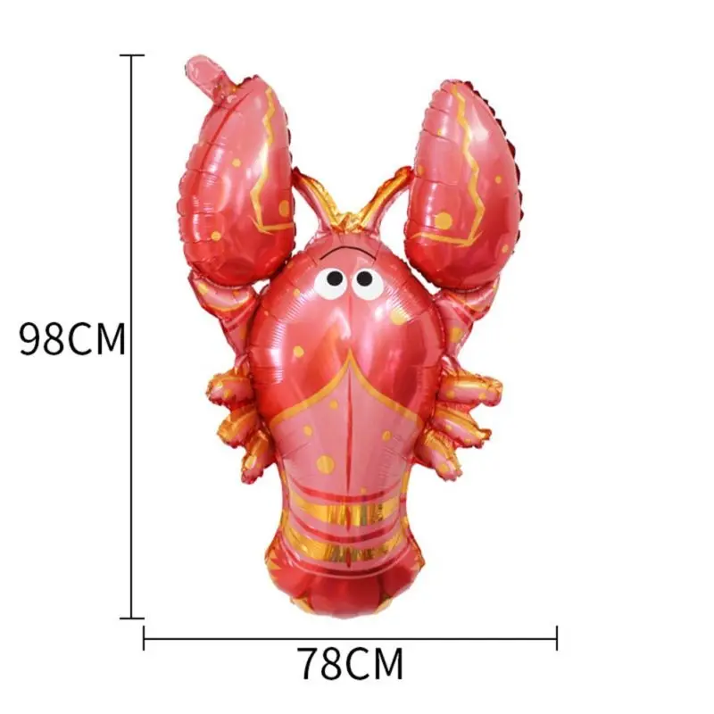 lobster FANLUS Лобстер фольги Воздушные шары Игрушка морские животные воздушный шар из майлара украшения для праздника - Цвет: lobster