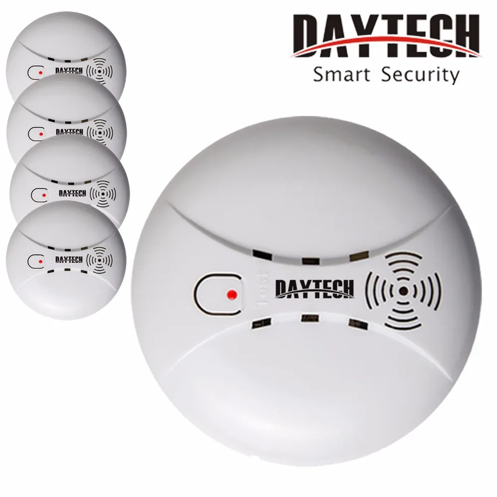 DAYTECH датчик обнаружения дыма пожарной сигнализации на батарейках для