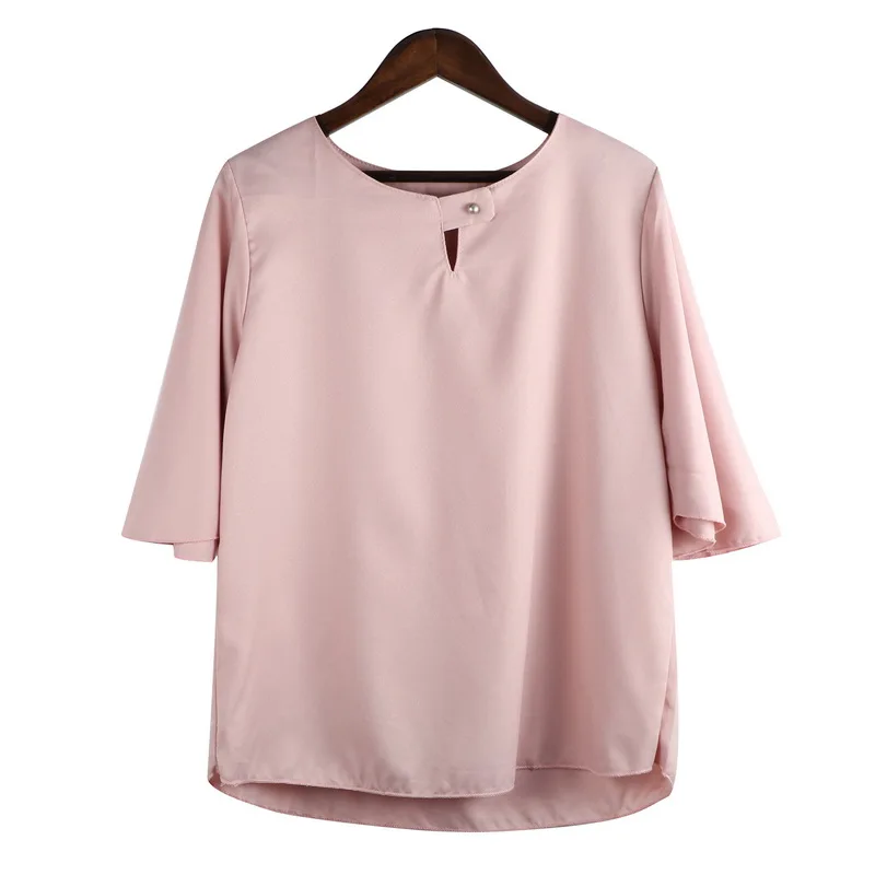 Блузка Uwback Женская белая с коротким рукавом и оборками|Блузки| |