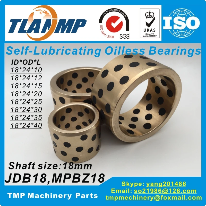Графитовые медные втулки JDB1810/1812/1815/1820/1825/1830 MPBZ18 10/12/15/20/25/30/1835/1840 подшипники без