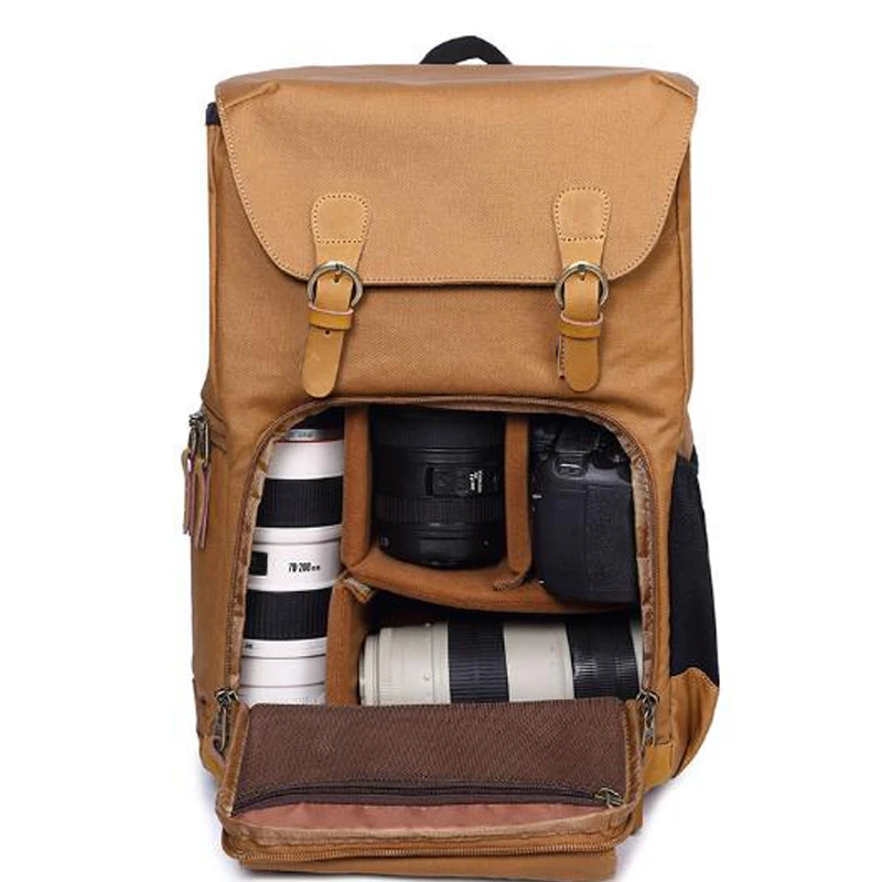 

Fashion Canvas DSLR SLR Camera Case Backpack Rucksack Bag