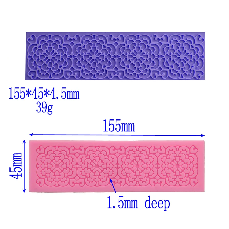 Новинка горячий Diy цветочный узор прямоугольная формочка торт украшенный