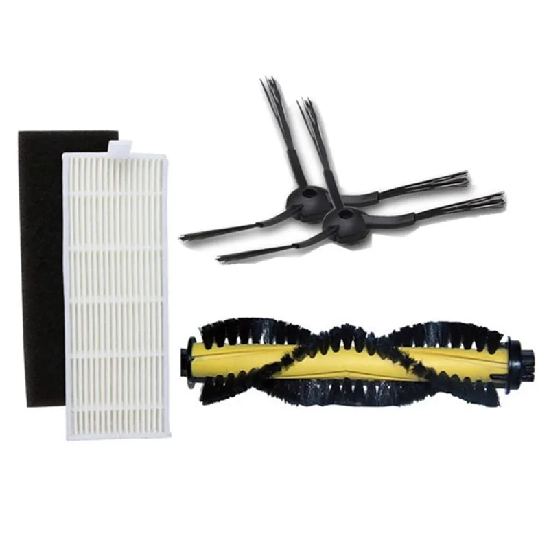 

1x Main Brush + 2x Side Brush + 1 HEPA filter and 1 sponge filters for kitfort KT-519 kt519 robotic vacuum cleaner