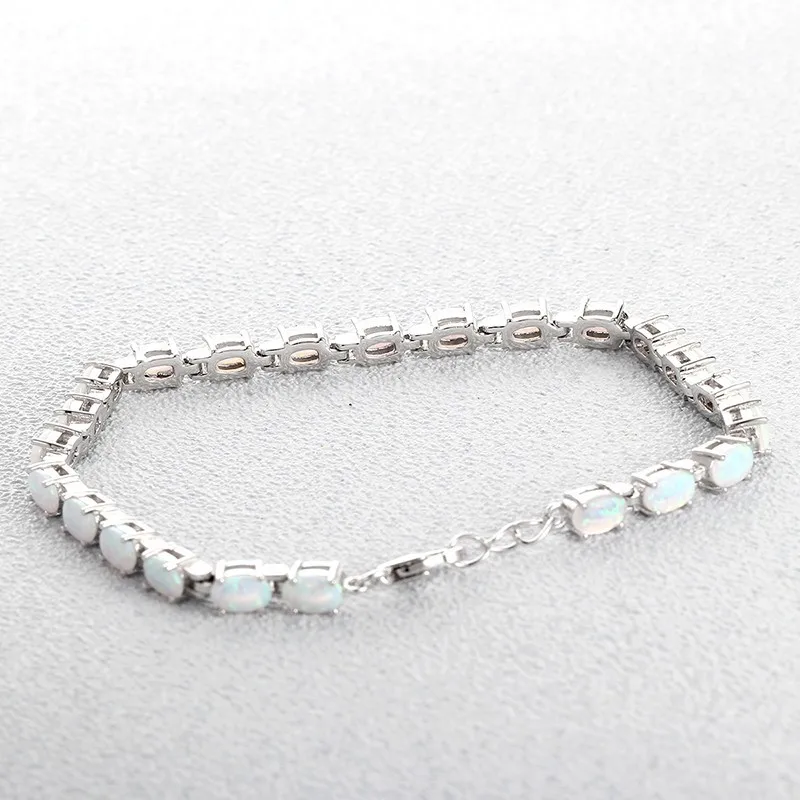 Женский браслет с белым огненным опалом 19 см FB093BH60|women bracelet|women fashion braceletgift gifts |