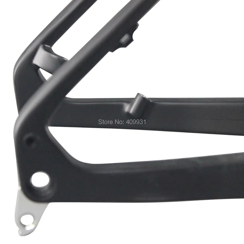 26ER углеродное волокно Толстая велосипедная рама новый дизайн снег углеродная