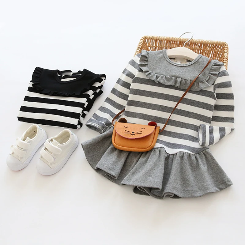 girls spring dress kids dresses for long sleeve 2020 cotton autumn children clothes size 2 3 4 5 6 years vestidos | Детская одежда и