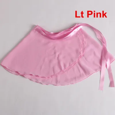Lt pink Новинка 15 цветов доступны Дети Девочка шифон балет танцевальный костюм с пачкой юбка скейт обернуть шарф балетное платье-пачка - Цвет: Lt pink
