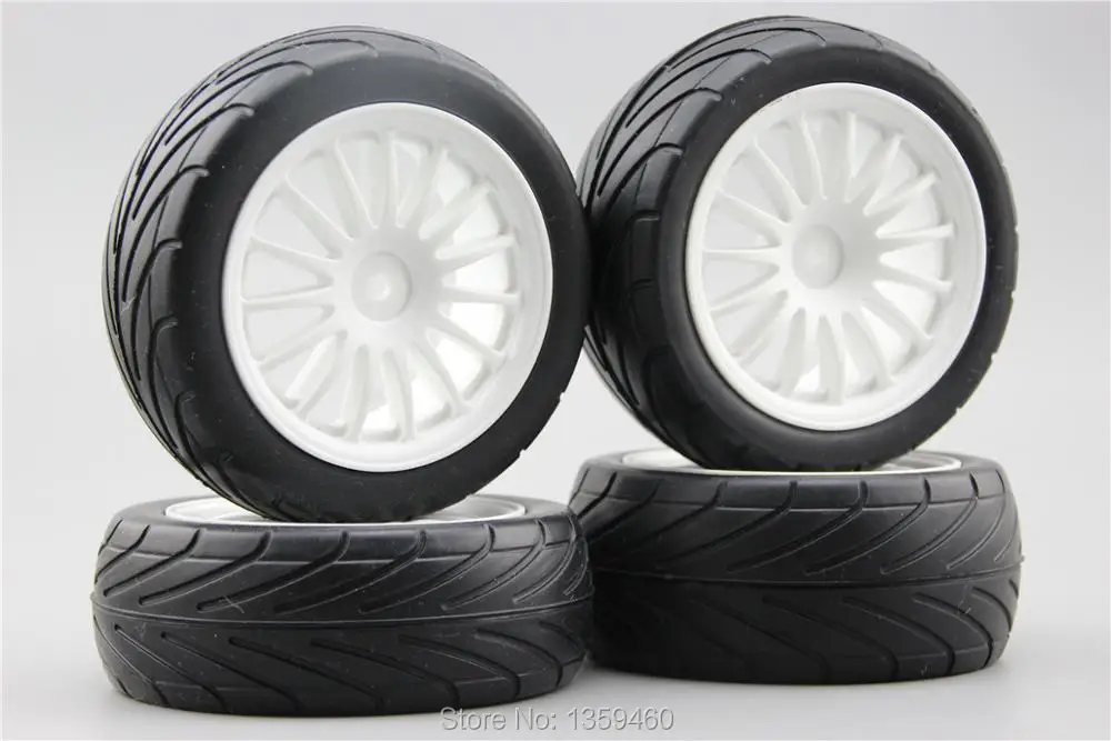 Фото 4pcs 1/10 Buggy On Road Tire Tyre Front&Rear 15 Spoke White Nylon Wheel Rim Fit for 1:10 4WD Car 25042+27007 Игрушки и хобби 4pcs 1/10 Buggy On Road Tire Tyre Front&Rear 15 Spoke White Nylon Wheel Rim Fit for 1:10 4WD Car 25042+27007 Игрушки и хобби