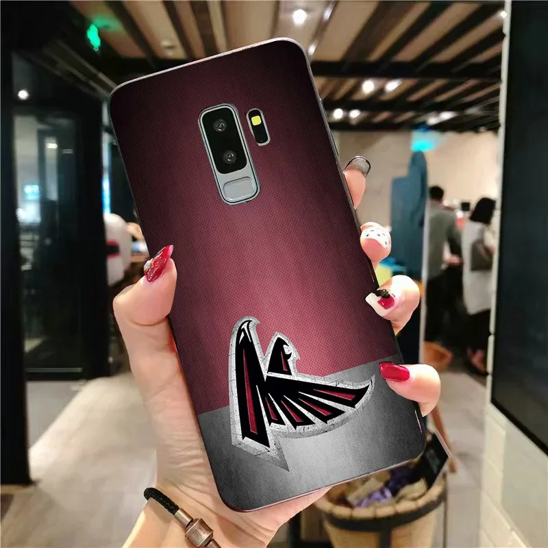 Yinuoda чехол для телефона NFL Atlanta Falcons samsung Galaxy Note4 5 9 A7 A8 (2018) A9 мягкий из ТПУ с узором