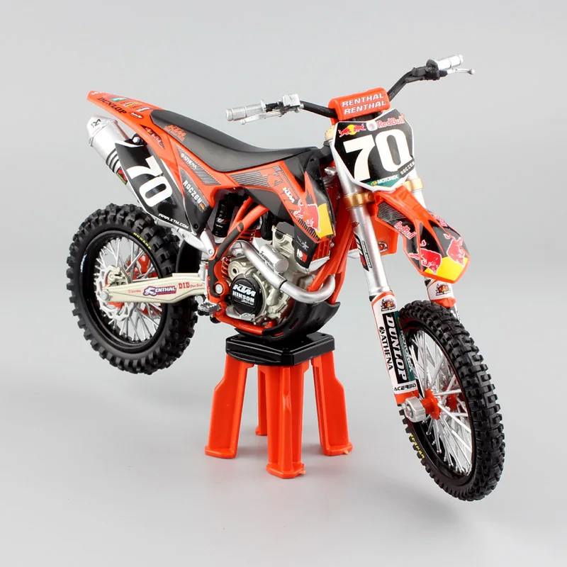 1/12 весы 2012 KTM 250 SX-F № 70 racer Кен Роксен напитка red bull от производителя мотоцикла dirt bike игрушечные машинки модели Enduro
