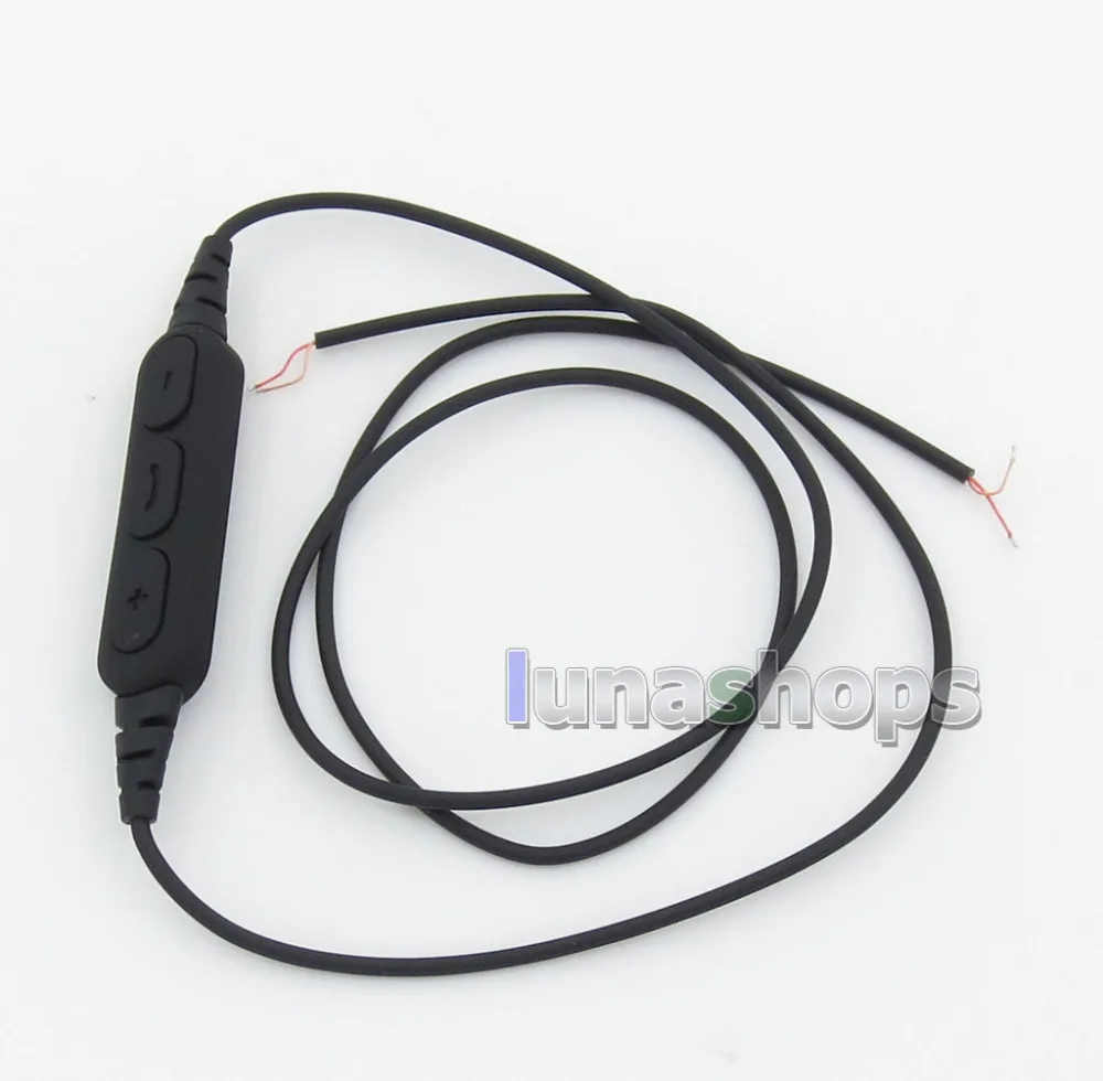 

LN005881 Semi-Finished Aluminum Foil Mic Remote Wireless Bluetooth Earphone Cable For DIY Custom Repair
