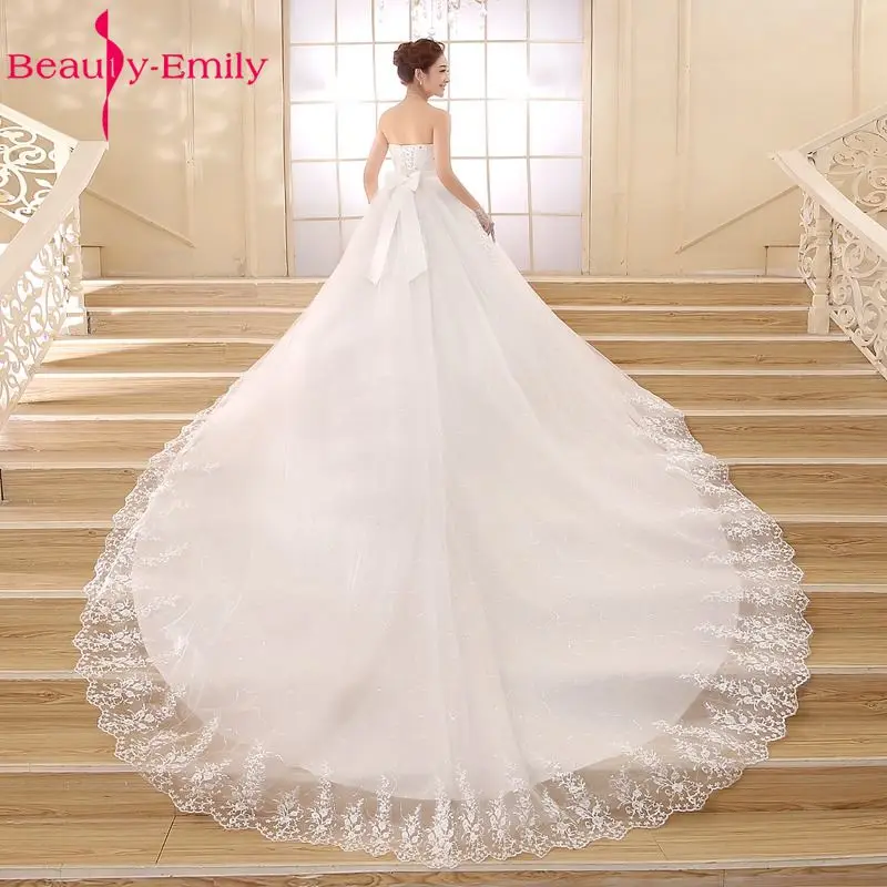 Beauty Emily Свадебные платья больших размеров белого и красного цвета 2018 бальное
