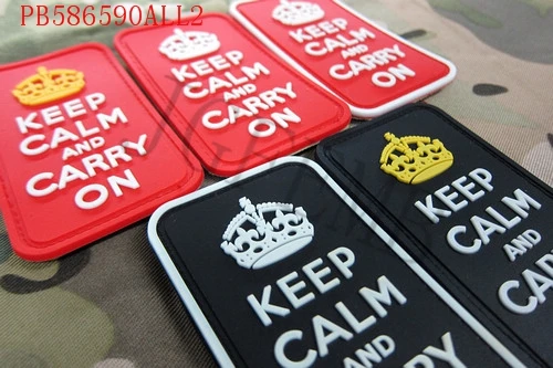 3Д ПВХ пластырь с надписью Keep Calm and Carry on United Kingdom моральный дух | Дом и сад
