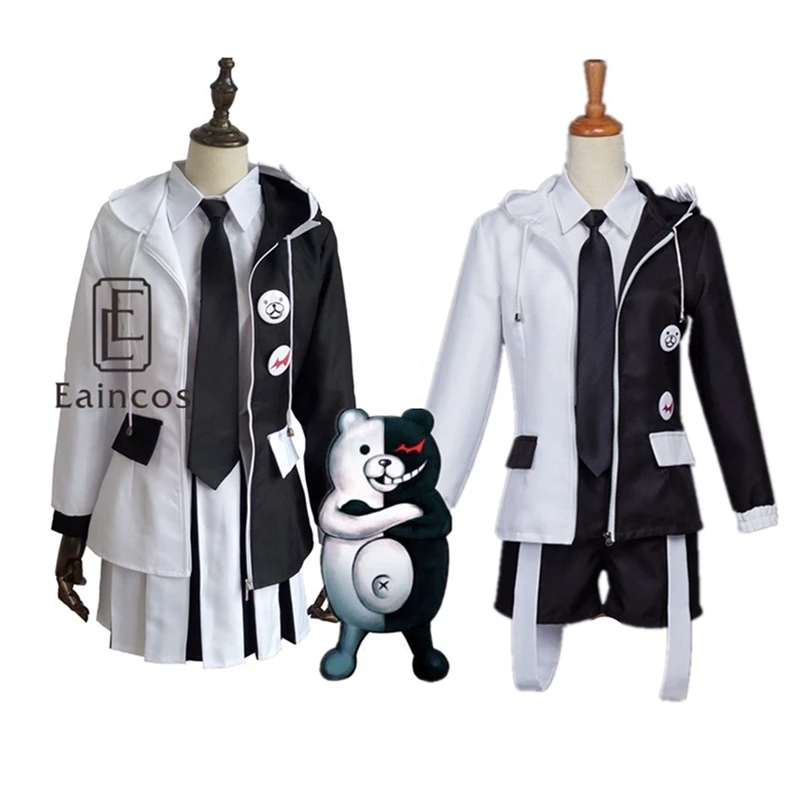 Аниме Danganronpa Monokuma костюм косплей Униформа вечерние костюмы на Хэллоуин унисекс полный набор индивидуальный заказ