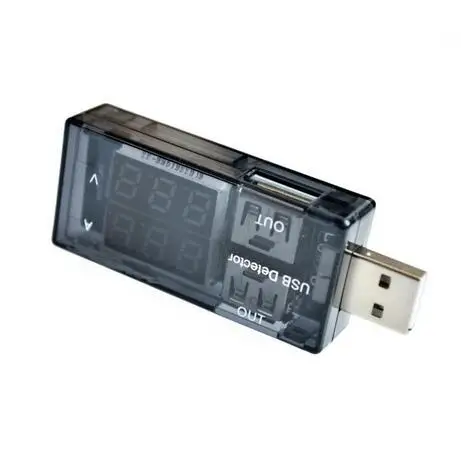USB тестер напряжения тока Амперметр детектор двойного ряда показывает