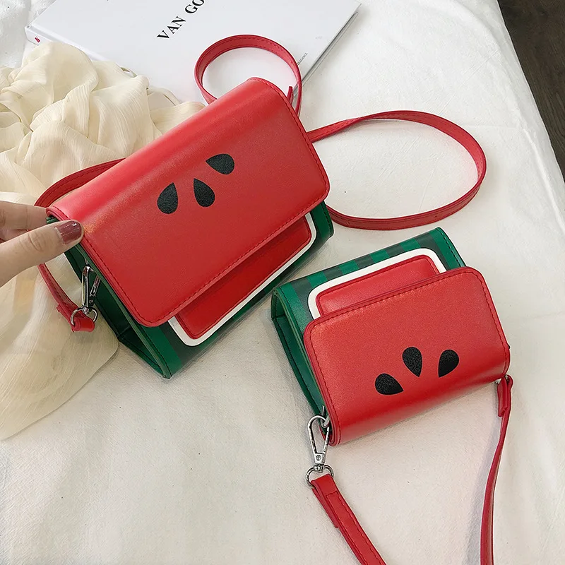 Арбуз 2019 новая Оригинальная одежда для мамы и дочки забавная сумка-мессенджер