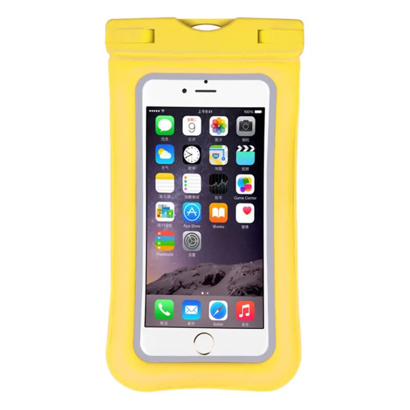 Floatable Yellow AHHROOU Универсальный Водонепроницаемый Чехол для iPhone X 8 7 6s Plus чехол водонепроницаемый чехол для телефона Coque водонепроницаемый чехол для телефона - Цвет: Floatable Yellow