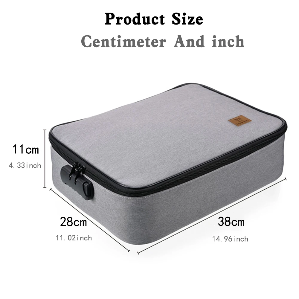 Дорожная сумка с паролем водонепроницаемая для хранения документов органайзер