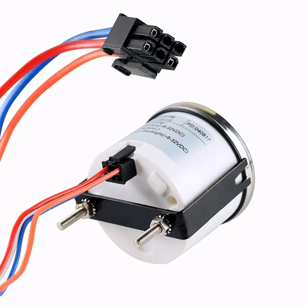 Цифровой вольтметр автомобильный 52 мм Калибр 8 ~ 32 В с подсветкой подходит для