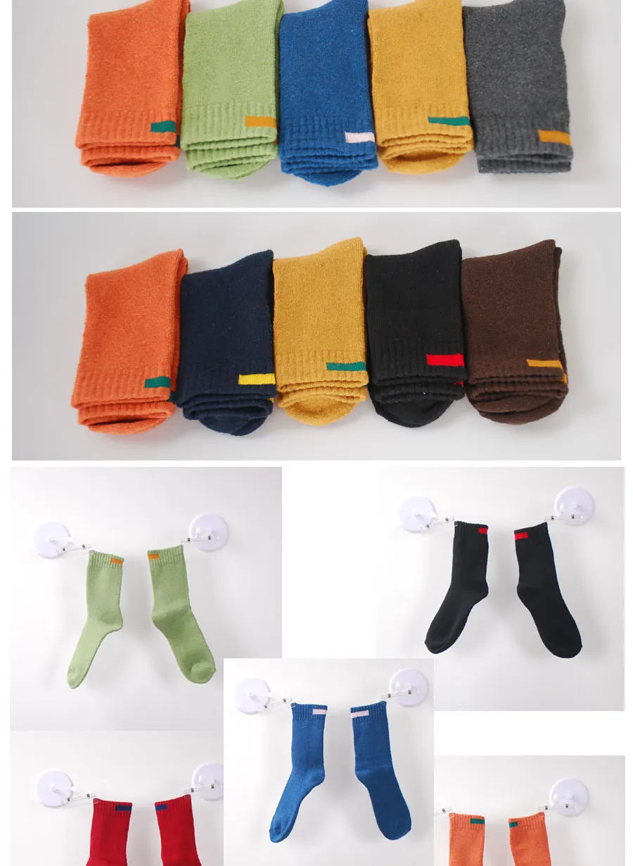 Толстые шерстяные носки мужские деловые повседневные Calcetines Invierno Meias Ho мужские s тканевые вывески дизайн LIONZONE бренд 1 лот = 4 шт