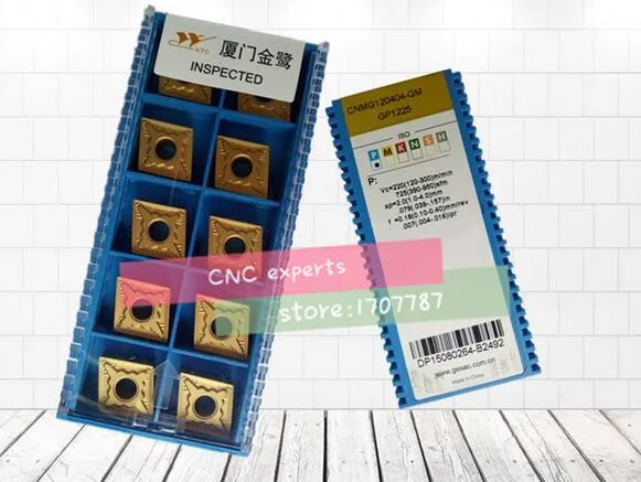 

Карбидные вставки CNMG120404-QM/CNMG120408-QM, подходят для токарных инструментов серии MCLNR