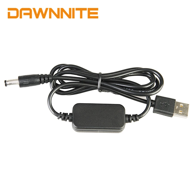 DAWNNITE USB для постоянного тока зарядный кабель для велосипеда, светильник, аккумулятор, Головной фонарь, внешний аккумулятор, 5 В, вход 8,4 в, выход