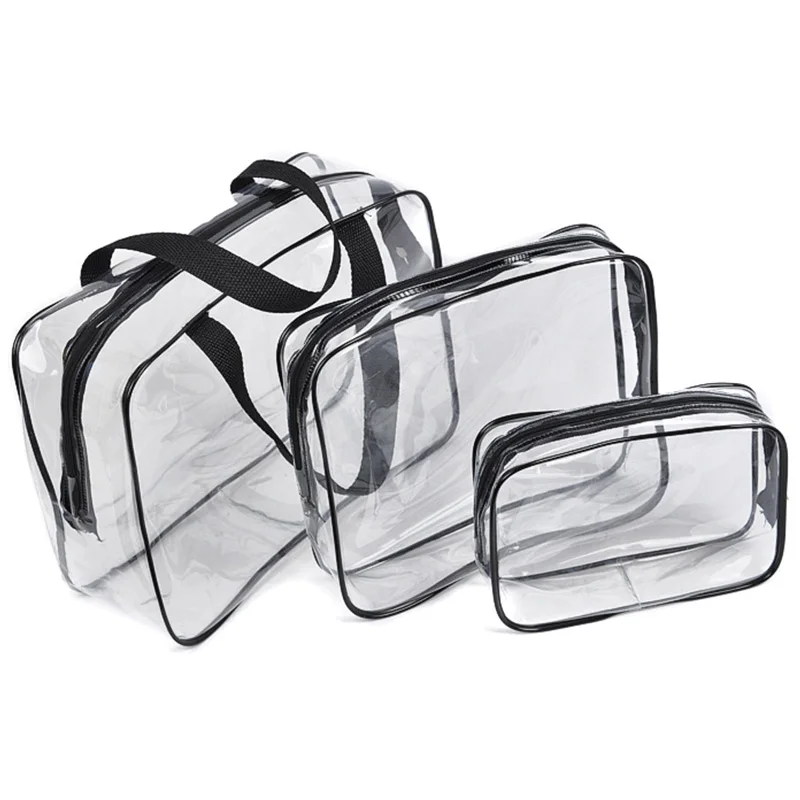 Transparent PVC Bags Travel Organizer Bath Wash Makeup Bag Women Beautician Cosmetic Pouch Handbags Case | Дом и сад