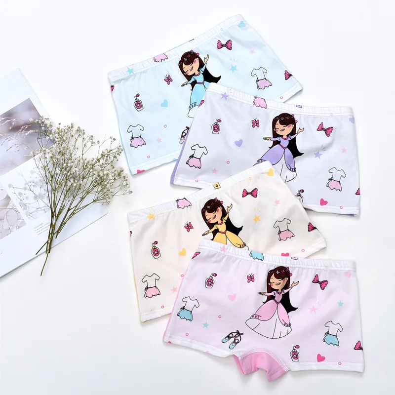 Нижнее белье для девочек детское нижнее из 100% хлопка малышей 2 шт./лот трусы